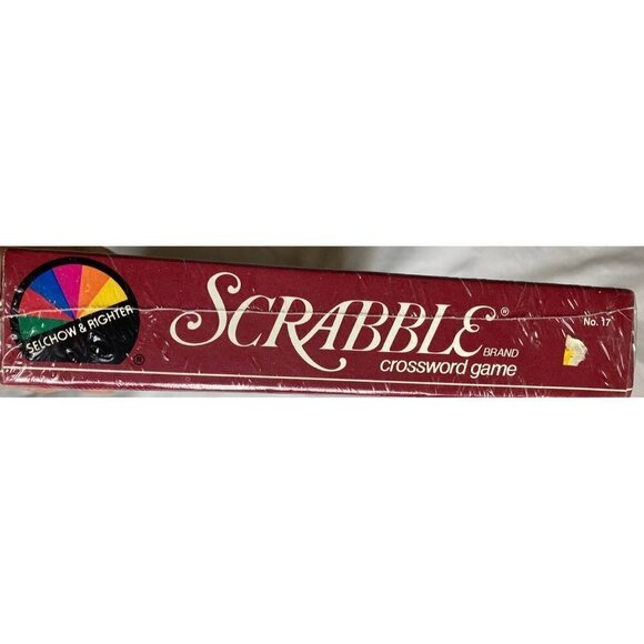 Vintage Scrabble Crossword Game 1983 Selchow & Righter No 17 New Sealed - Picture 7 of 7